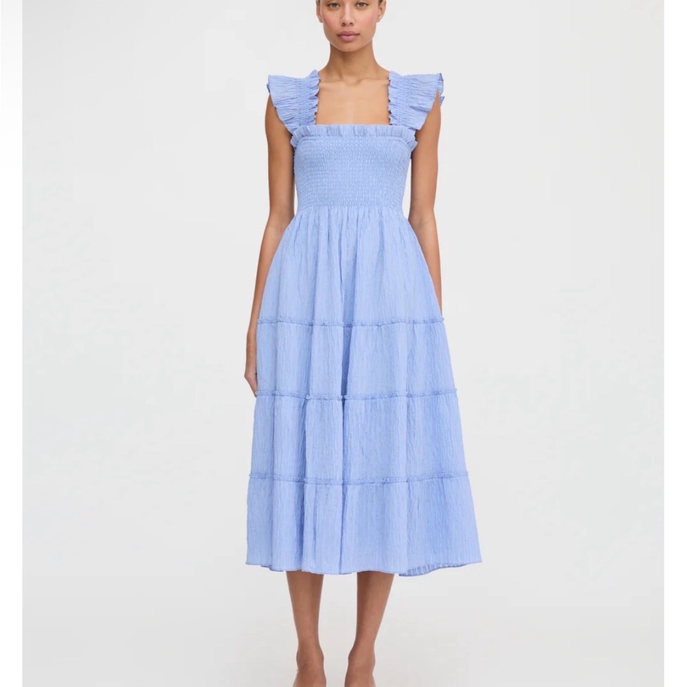 Hill House Ellie Nap Dress Bluebird Seersucker